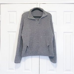 SKIMS Cozy Knit Pullover in Smoke